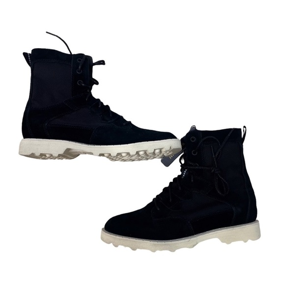 Sorel Caribou OTM Bootie Black Size 7.5 Lace Up Waterproof Suede - Picture 7 of 9